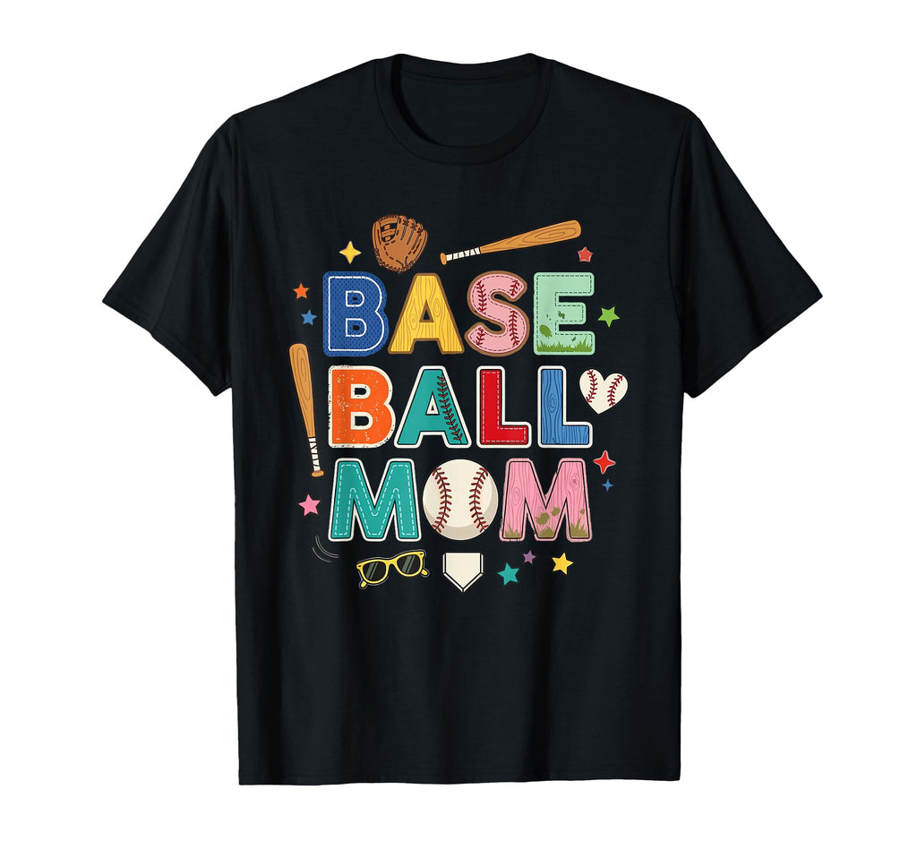 Funny Baseball Mom Doodle Alphabet T-Shirt - Streetwear Style Men Women - T-Shirt, Sweatshirt, Hoodie