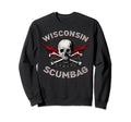 Funny Wisconsin Scumbag Distressed Biker Sweatshirt - Graphic Print Unisex - T-Shirt, Sweatshirt, Hoodie