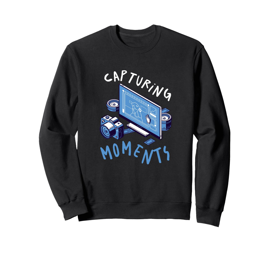Photography Camera Snap Photo Sweatshirt - Aesthetic Graphic Men Women - T-Shirt, Sweatshirt, Hoodie