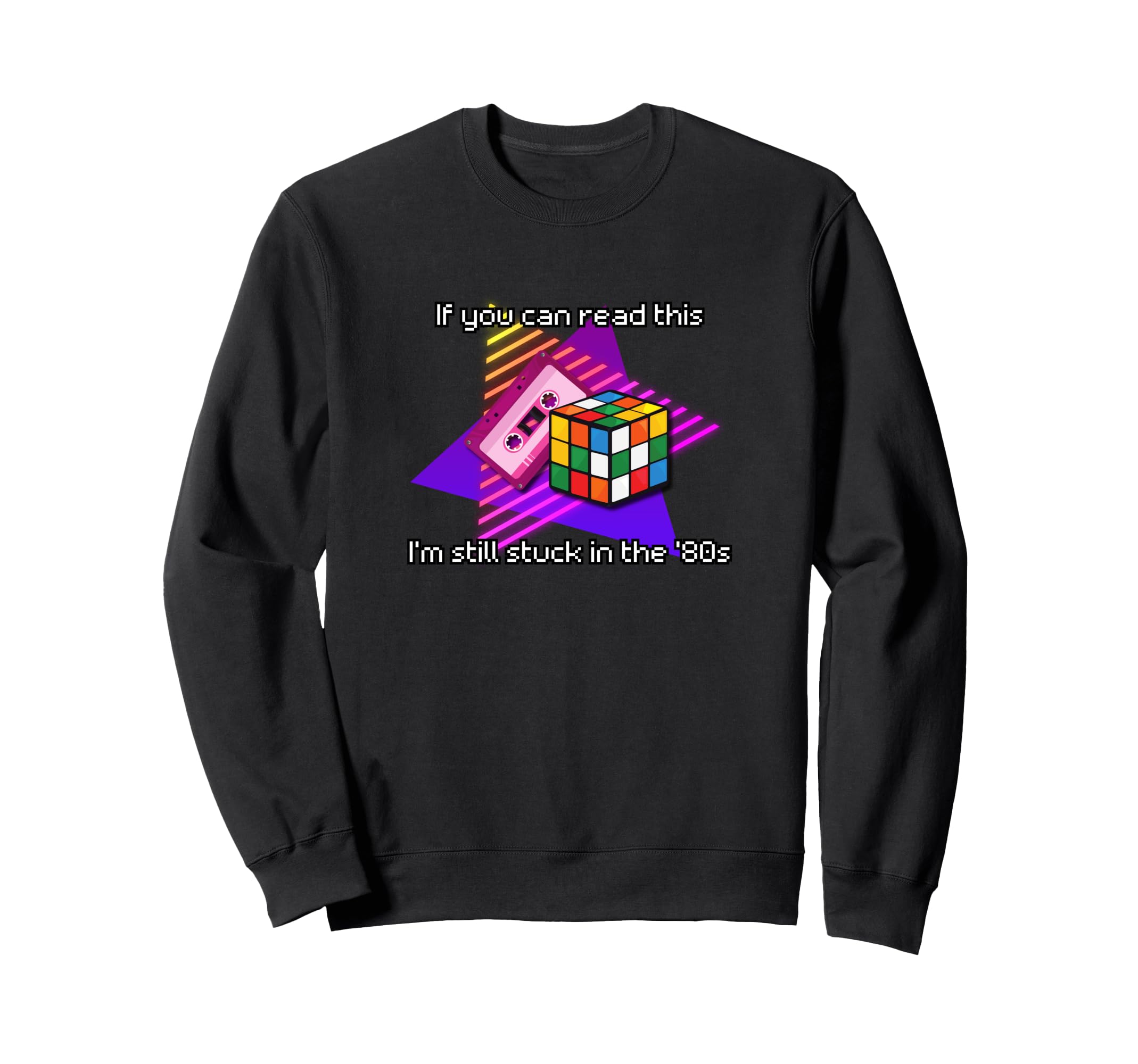 Stuck 80S Cassette Tapes Funny Party Sweatshirt - Streetwear Style Unisex - T-Shirt, Sweatshirt, Hoodie