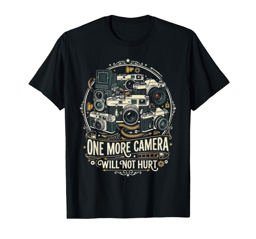 Camera Collector Photography T-Shirt - Fun Novelty Design Men Women - T-Shirt, Sweatshirt, Hoodie
