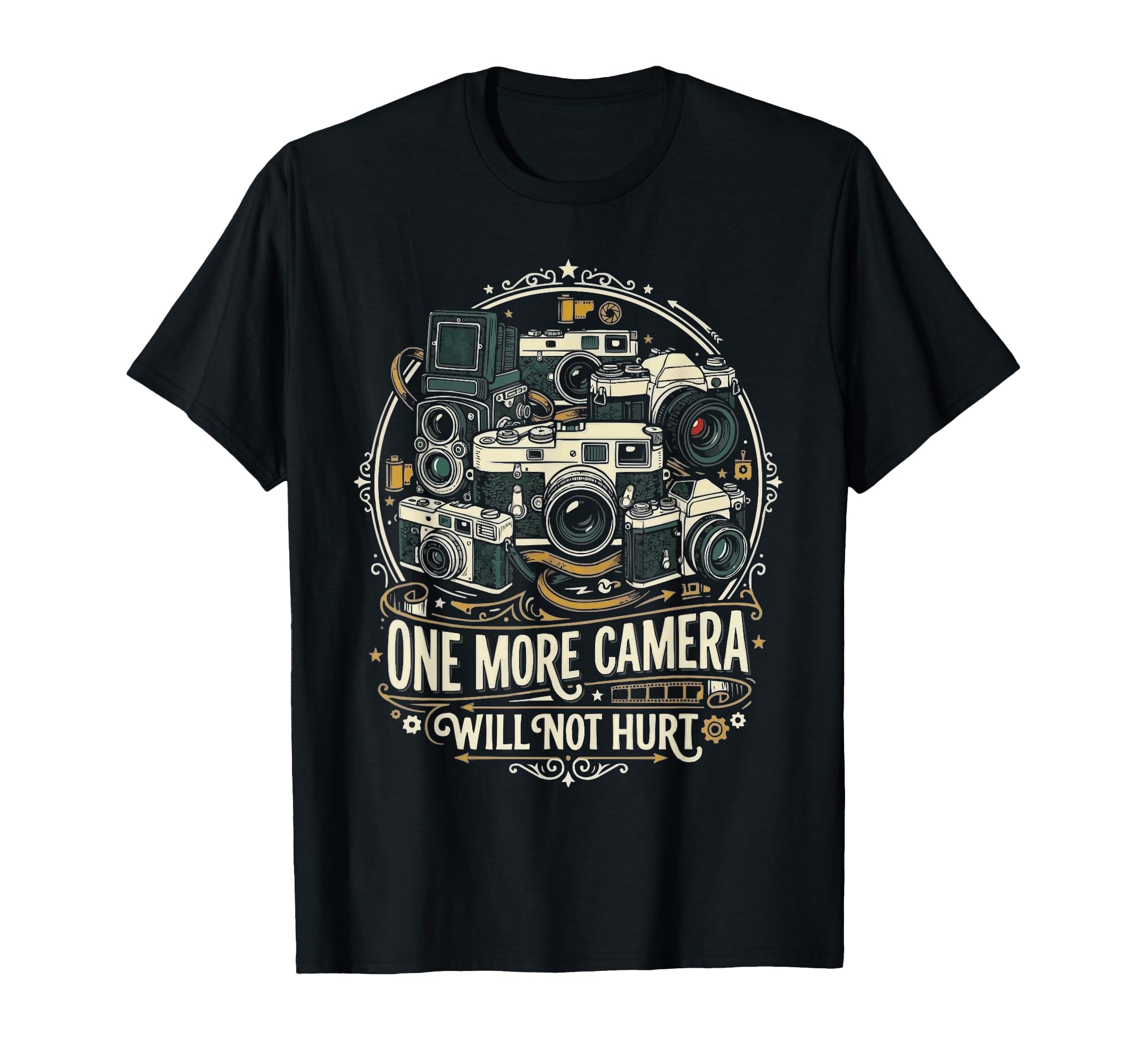 Camera Collector Photography T-Shirt - Fun Novelty Design Men Women - T-Shirt, Sweatshirt, Hoodie