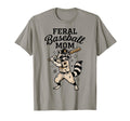 Raccoon Feral Baseball Mom Trash Panda T-Shirt - Graphic Print Men Women - T-Shirt, Sweatshirt, Hoodie