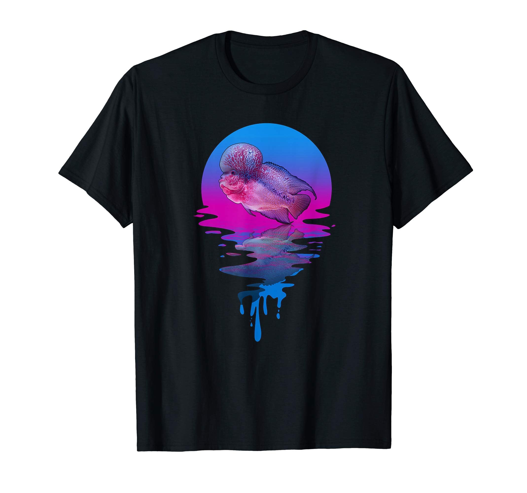 Sunset Flowerhorn T-Shirt - Novelty Apparel Men Women - T-Shirt, Sweatshirt, Hoodie