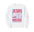 Jesus And Baseball Coquette Bow Sweatshirt - Custom Art Print Unisex - T-Shirt, Sweatshirt, Hoodie