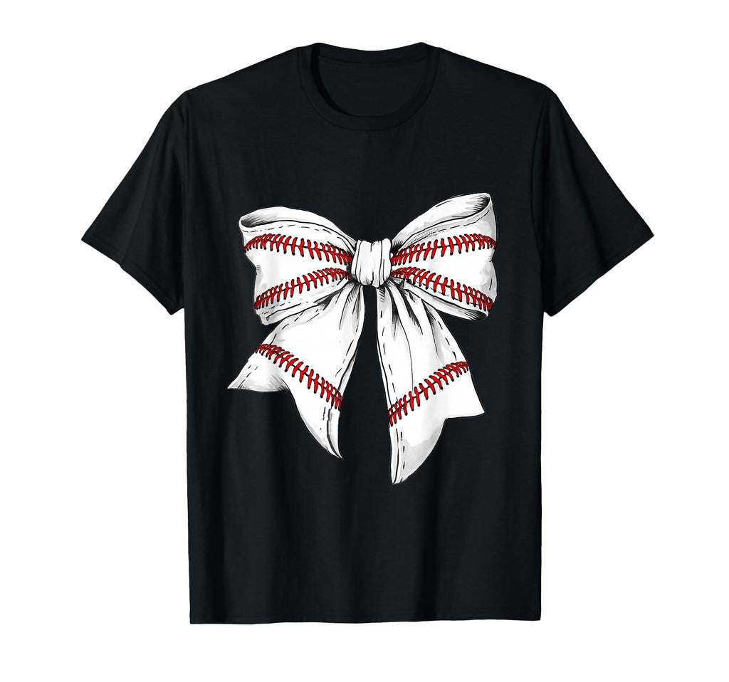 Baseball Mom Coquette Bow Gameday T-Shirt - Fun Novelty Design Men Women - T-Shirt, Sweatshirt, Hoodie