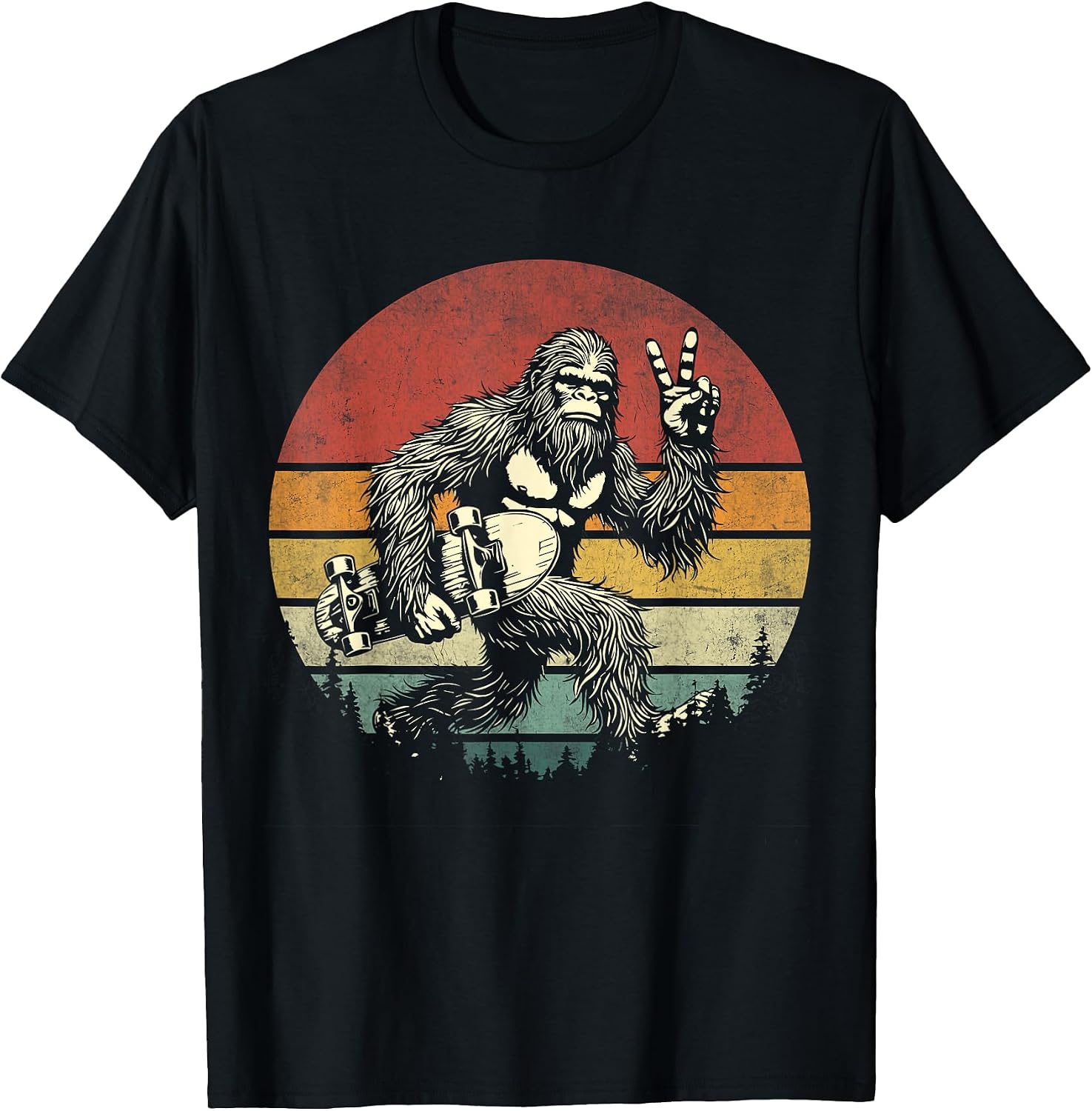 Retro Bigfoot Skateboarding Merch Apparel - Adult & Kids T-Shirts, Sweatshirts & Hoodies apparel design preview 1