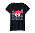 Baseball Mama Bow Mom Sports Mom T-Shirt - Minimalist Print Unisex - T-Shirt, Sweatshirt, Hoodie