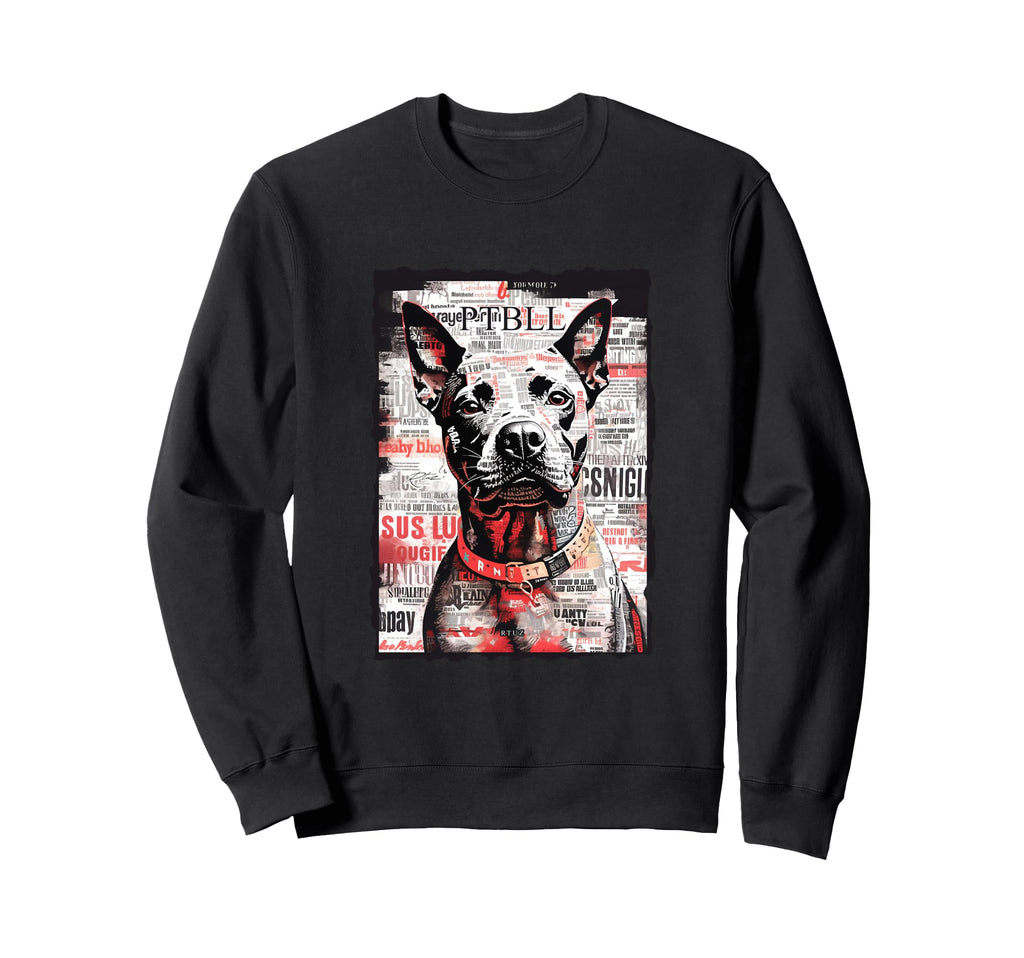 Y2K Streetwear Dog Pit Bull Sweatshirt - Trendy Graphic for Adults - T-Shirt, Sweatshirt, Hoodie