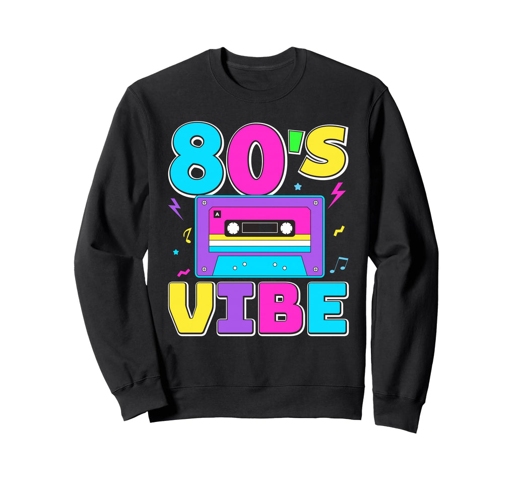 80S Vibe Cassette Tape Nostalgia 1980S Sweatshirt - Graphic Print Unisex - T-Shirt, Sweatshirt, Hoodie