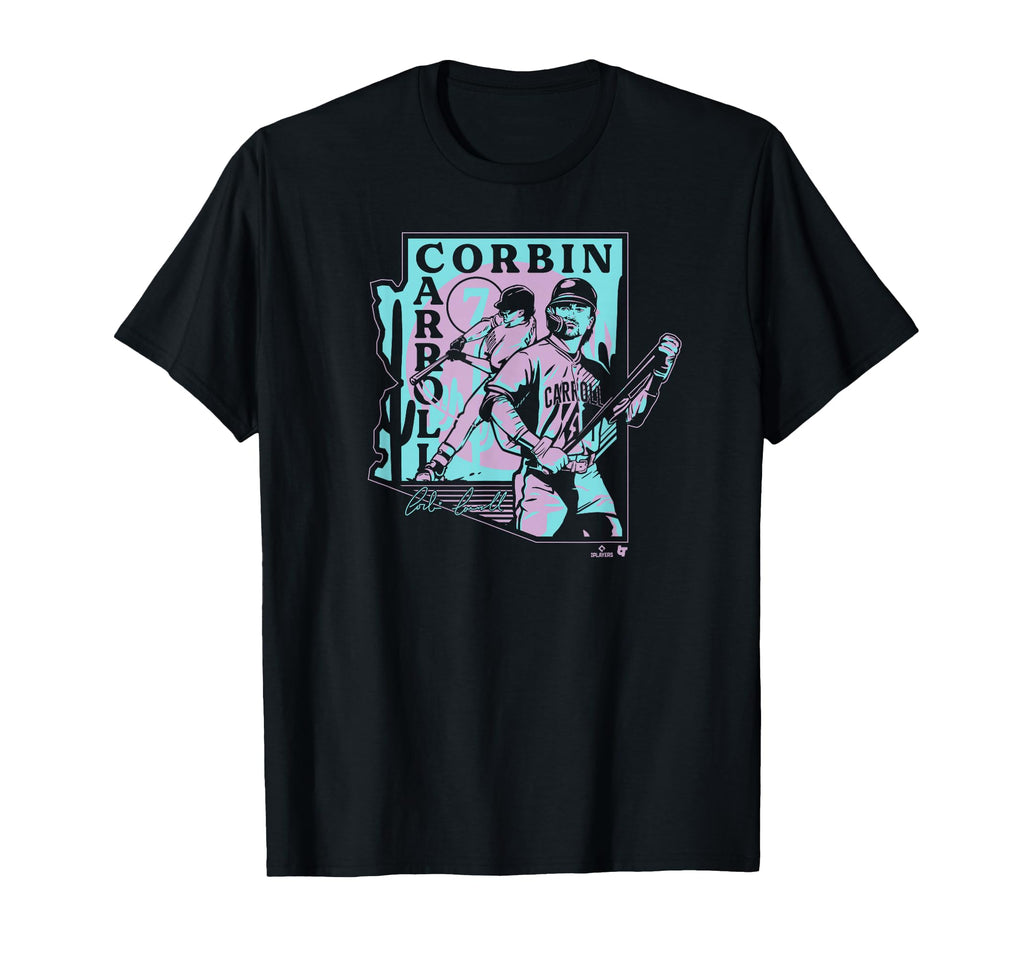 Corbin Carroll Arizona Baseball T-Shirt - Custom Art Print Unisex - T-Shirt, Sweatshirt, Hoodie