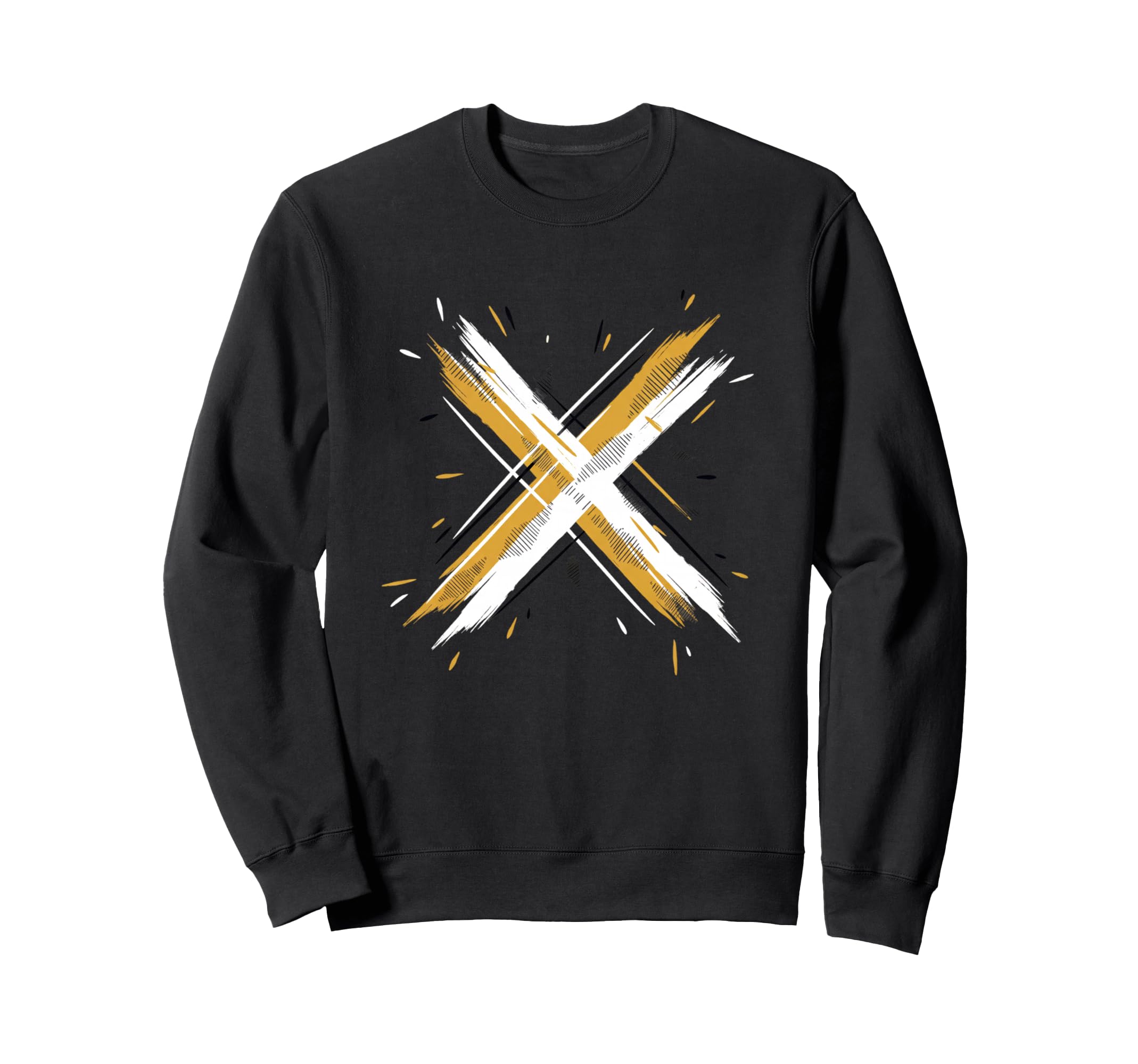 Paintbrush Cross 90S Nostalgia Funny Sweatshirt - Graphic Print Men Women - T-Shirt, Sweatshirt, Hoodie