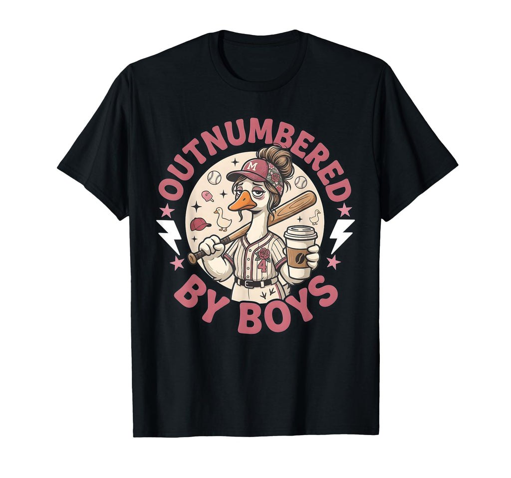 Funny Mom Goose Mothers Day T-Shirt - Minimalist Print Men Women - T-Shirt, Sweatshirt, Hoodie