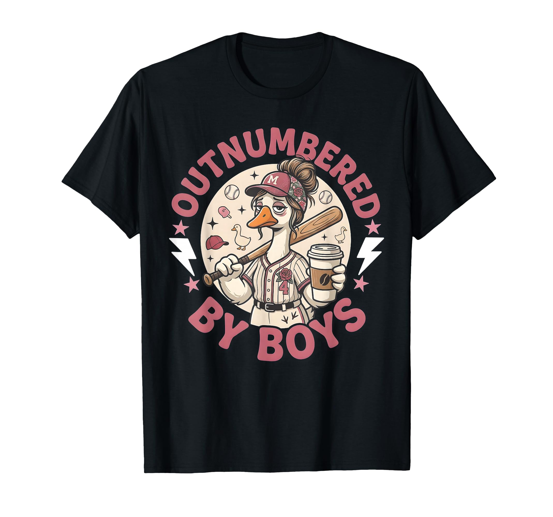 Funny Mom Goose Mothers Day T-Shirt - Minimalist Print Men Women - T-Shirt, Sweatshirt, Hoodie