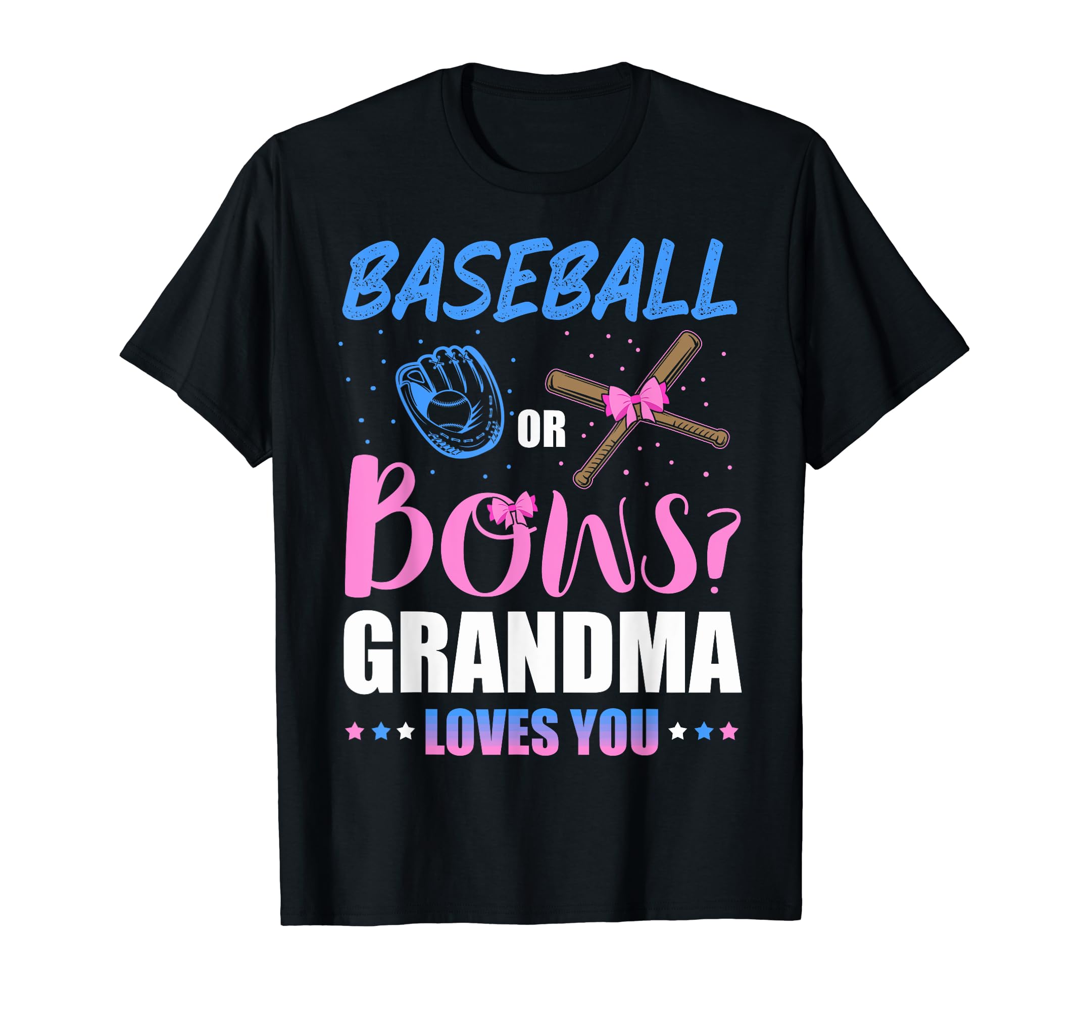Baseball Or Bows Grandpa Loves You T-Shirt - Trendy Graphic for Adults - T-Shirt, Sweatshirt, Hoodie