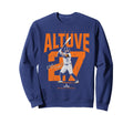 Jose Altuve Houston Baseball Sweatshirt - Custom Art Print Men Women - T-Shirt, Sweatshirt, Hoodie