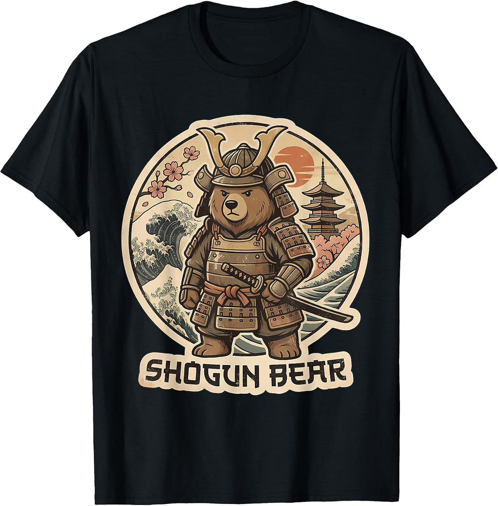 Shogun Bear Samurai Traditional Japanese Art Merch - Adult & Kids T-Shirts, Sweatshirts & Hoodies apparel design preview 1
