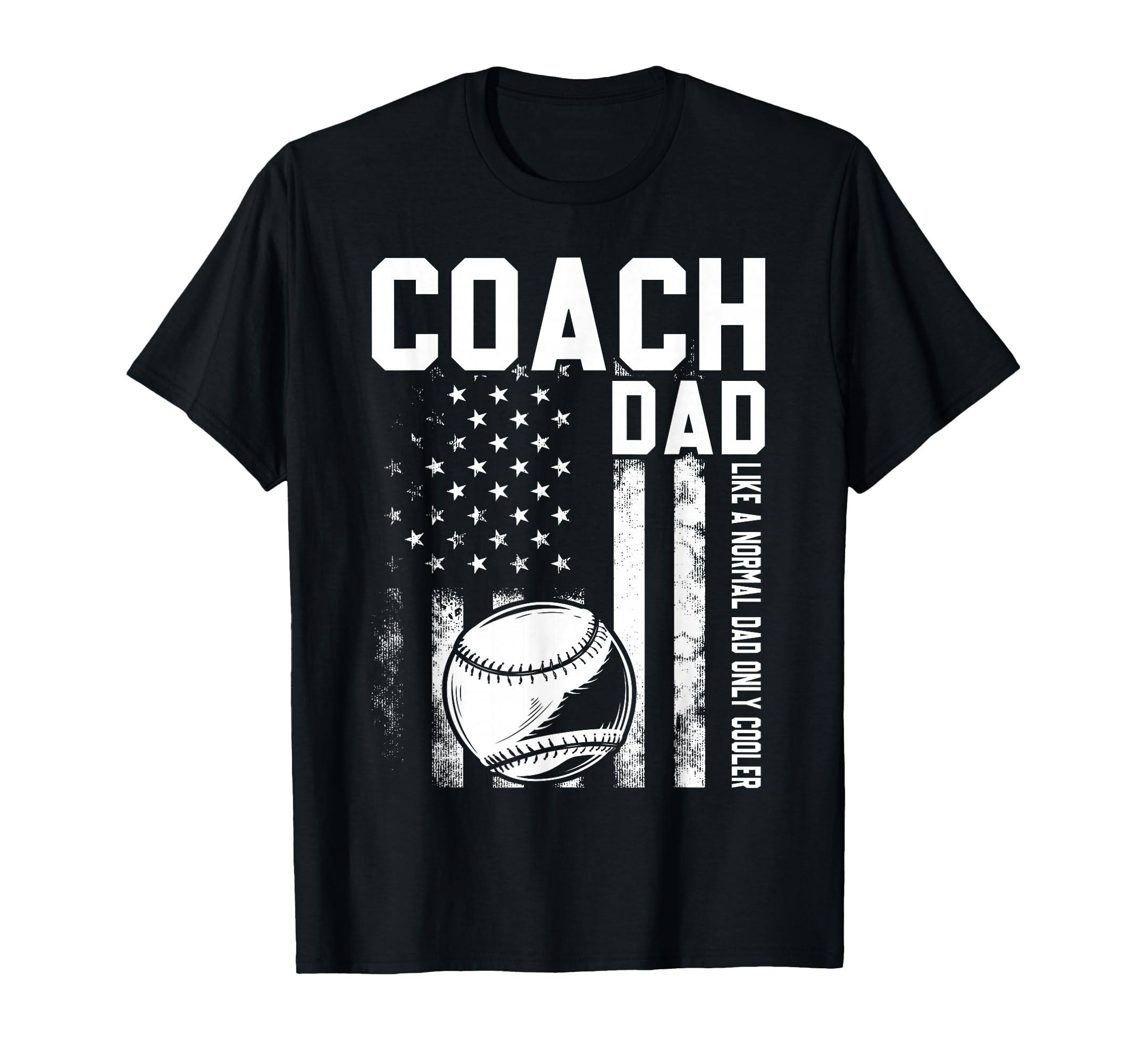 Baseball Coach Dad Like Normal Dad T-Shirt - Minimalist Print for Adults - T-Shirt, Sweatshirt, Hoodie