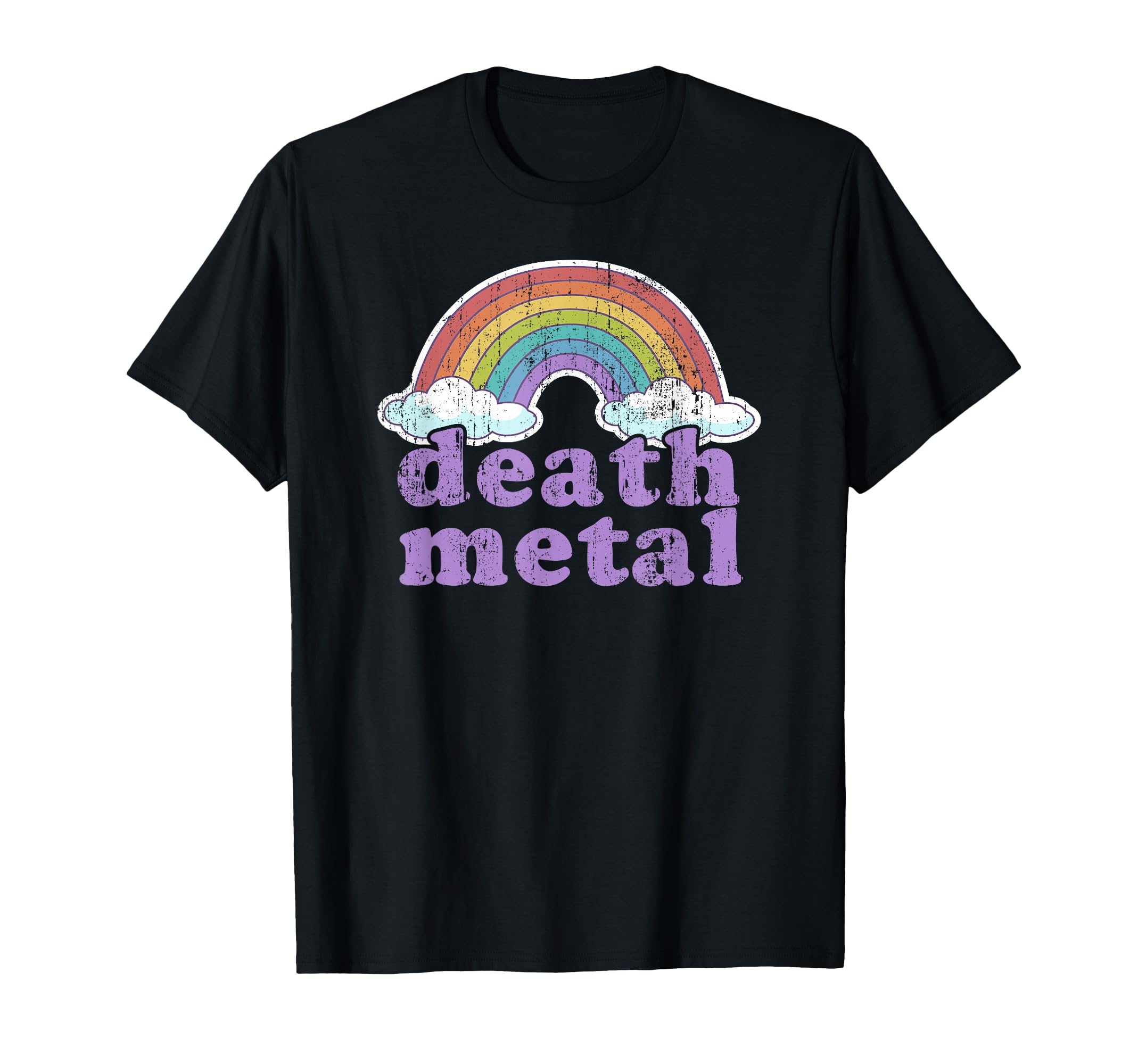 Death Metal Rainbow Funny Love T-Shirt - Aesthetic Graphic for Adults - T-Shirt, Sweatshirt, Hoodie