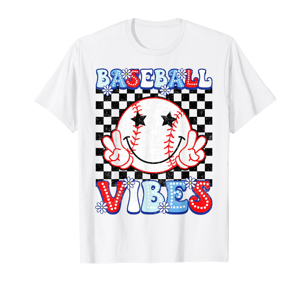 Baseball Vibes Groovy Game Day T-Shirt - Casual Everyday Wear Unisex - T-Shirt, Sweatshirt, Hoodie