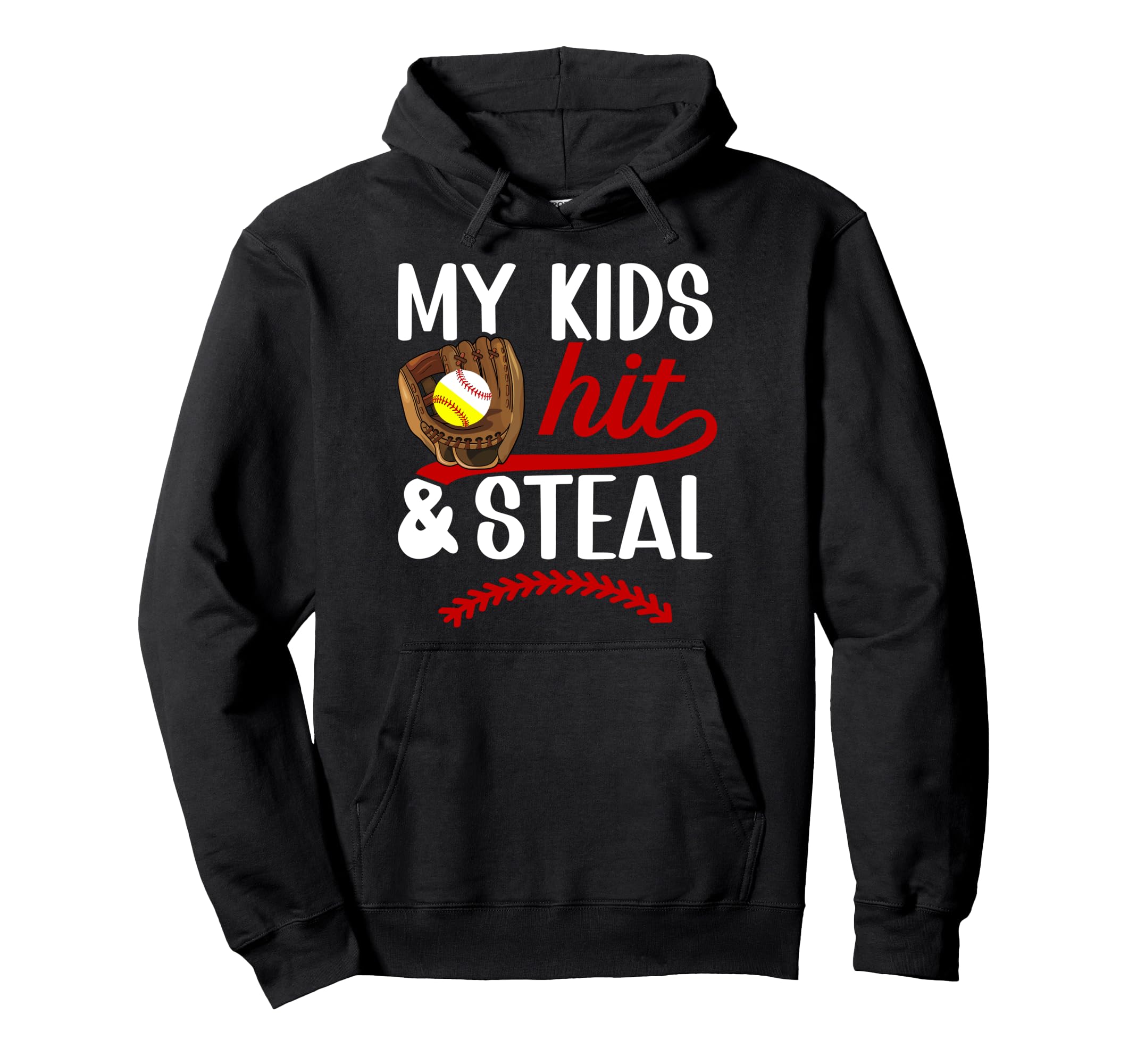Softball Baseball Mom Funny Baseball Hoodie - Casual Everyday Wear Unisex - T-Shirt, Sweatshirt, Hoodie