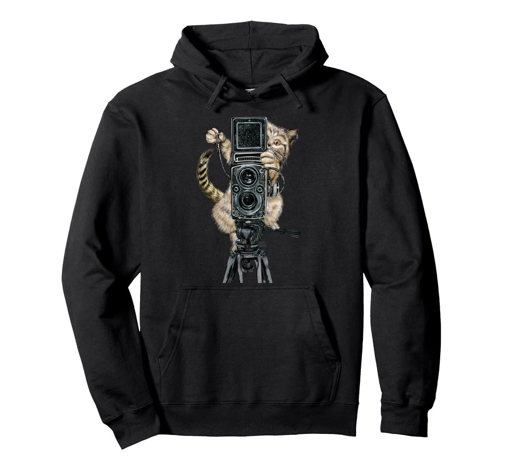 Catographer Cat Photographer Funny Hoodie - Trendy Graphic Men Women - T-Shirt, Sweatshirt, Hoodie