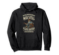 Never Underestimate Old Who Still Plays Hoodie - Trendy Graphic Unisex - T-Shirt, Sweatshirt, Hoodie