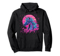 Vaporwave Unicorn Cherry Blossoms Hoodie - Custom Art Print Unisex - T-Shirt, Sweatshirt, Hoodie