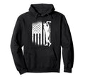 American Flag Baseball Player Usa Flag Hoodie - Trendy Graphic Unisex - T-Shirt, Sweatshirt, Hoodie