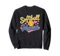 Softball Mama Baseball Sports Player Sweatshirt - Minimalist Print Unisex - T-Shirt, Sweatshirt, Hoodie