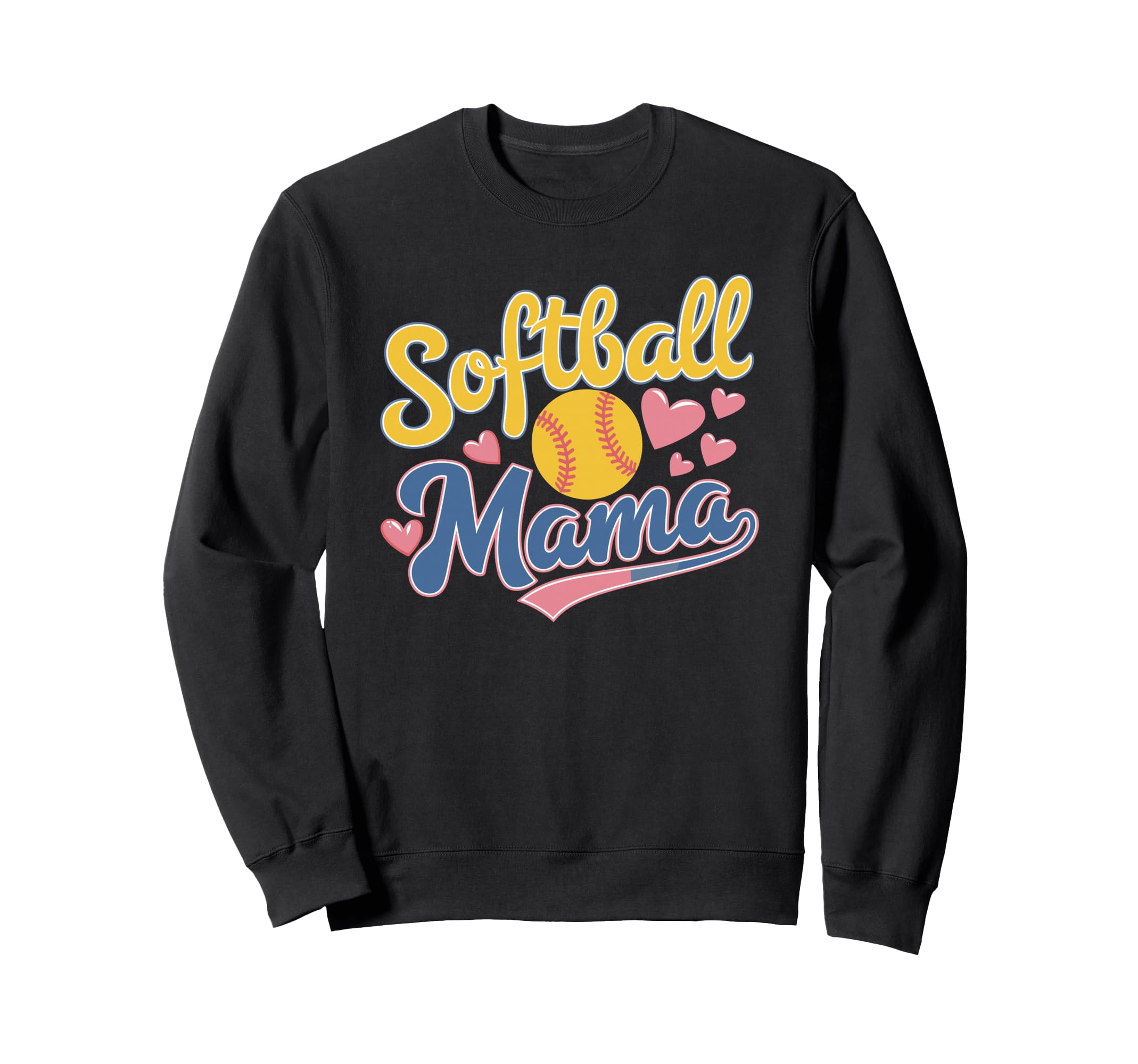 Softball Mama Baseball Sports Player Sweatshirt - Minimalist Print Unisex - T-Shirt, Sweatshirt, Hoodie