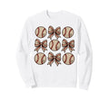 Soccer Bow Game Day Baseball Coquette Sweatshirt - Unique Graphic Unisex - T-Shirt, Sweatshirt, Hoodie