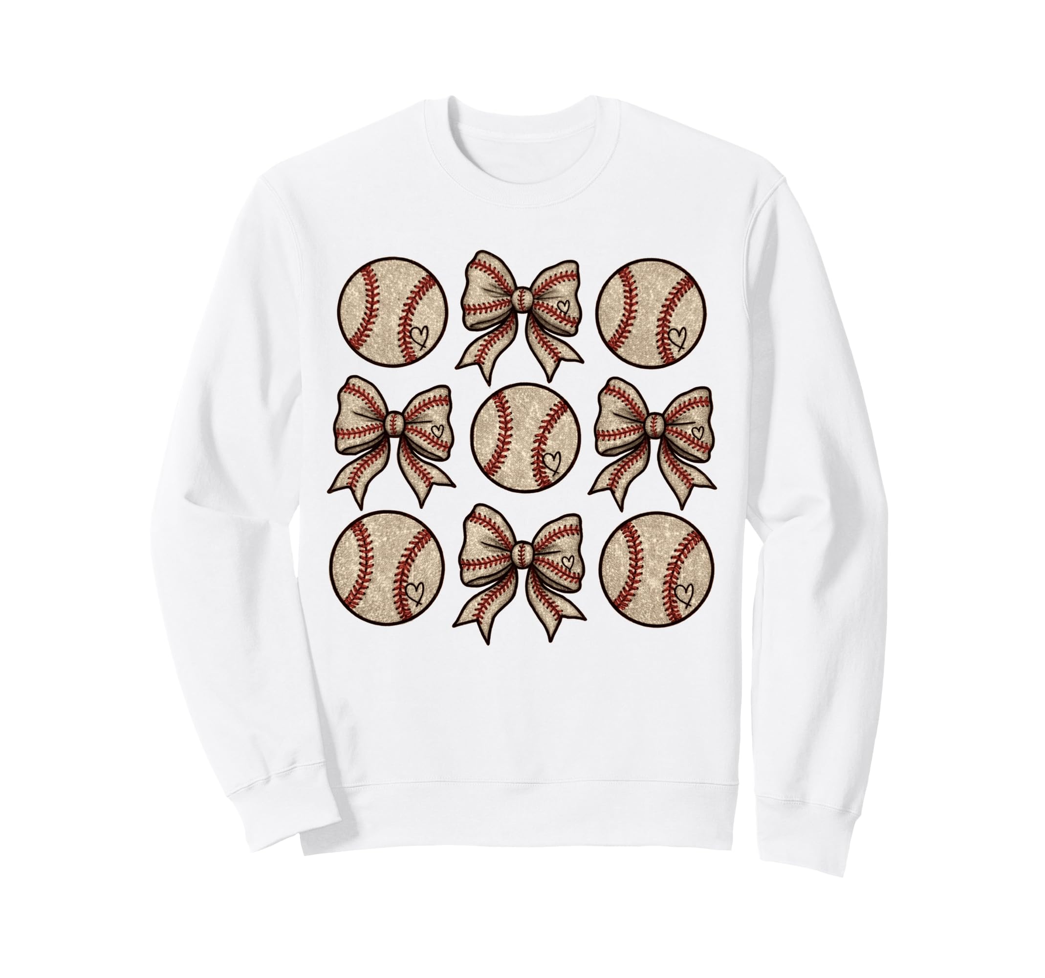 Soccer Bow Game Day Baseball Coquette Sweatshirt - Unique Graphic Unisex - T-Shirt, Sweatshirt, Hoodie