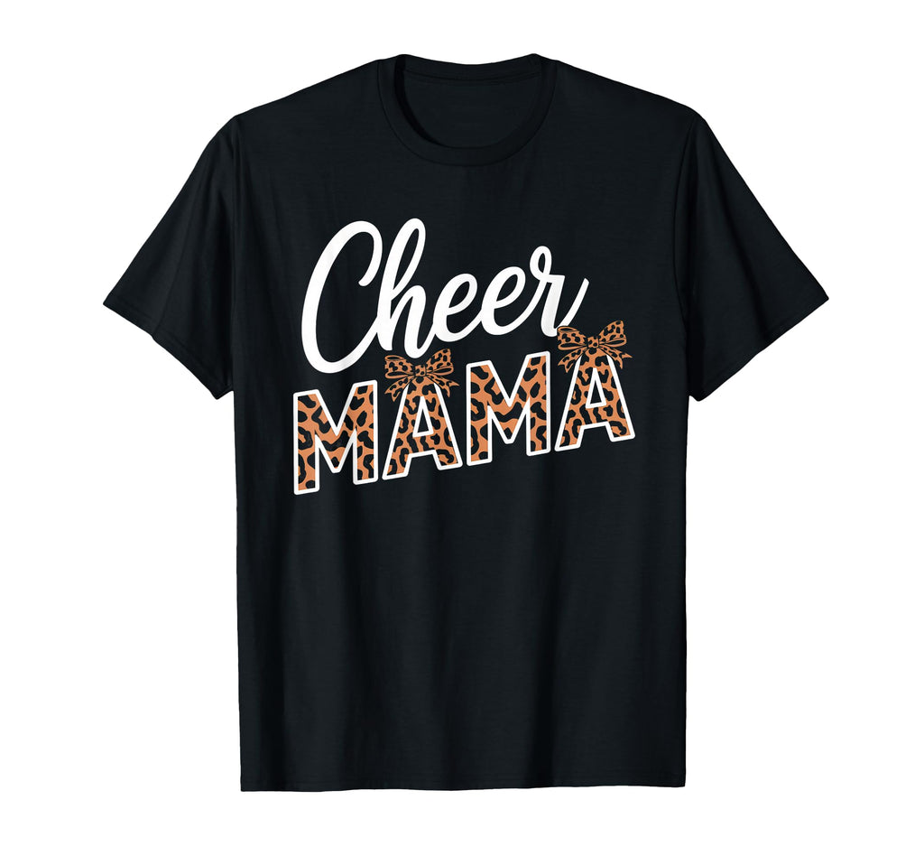 Cheer Mom Mother Bow Cheerleader Game T-Shirt - Minimalist Print Men Women - T-Shirt, Sweatshirt, Hoodie