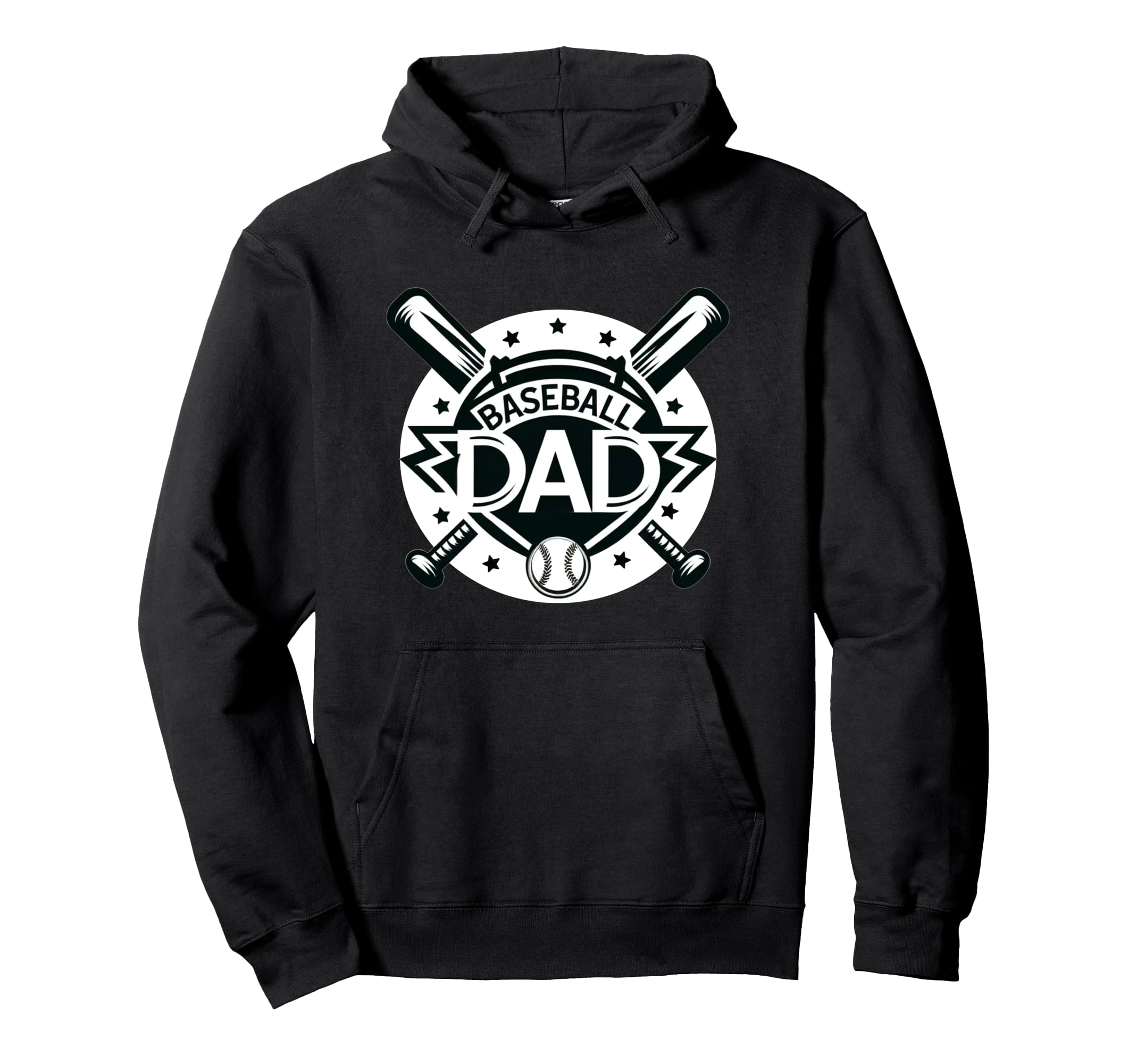 Baseball Dad Hoodie - Casual Everyday Wear Men Women - T-Shirt, Sweatshirt, Hoodie