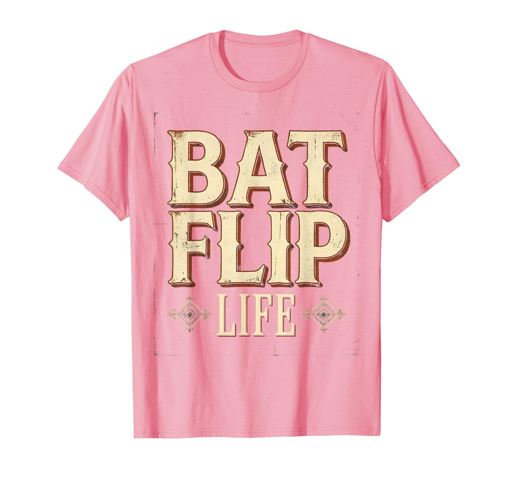 Bat Flip Life Mens Baseball T-Shirt - Custom Art Print for Adults - T-Shirt, Sweatshirt, Hoodie