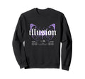 Butterfly Illusion Y2K Grunge Sweatshirt - Casual Everyday Wear for Adults - T-Shirt, Sweatshirt, Hoodie
