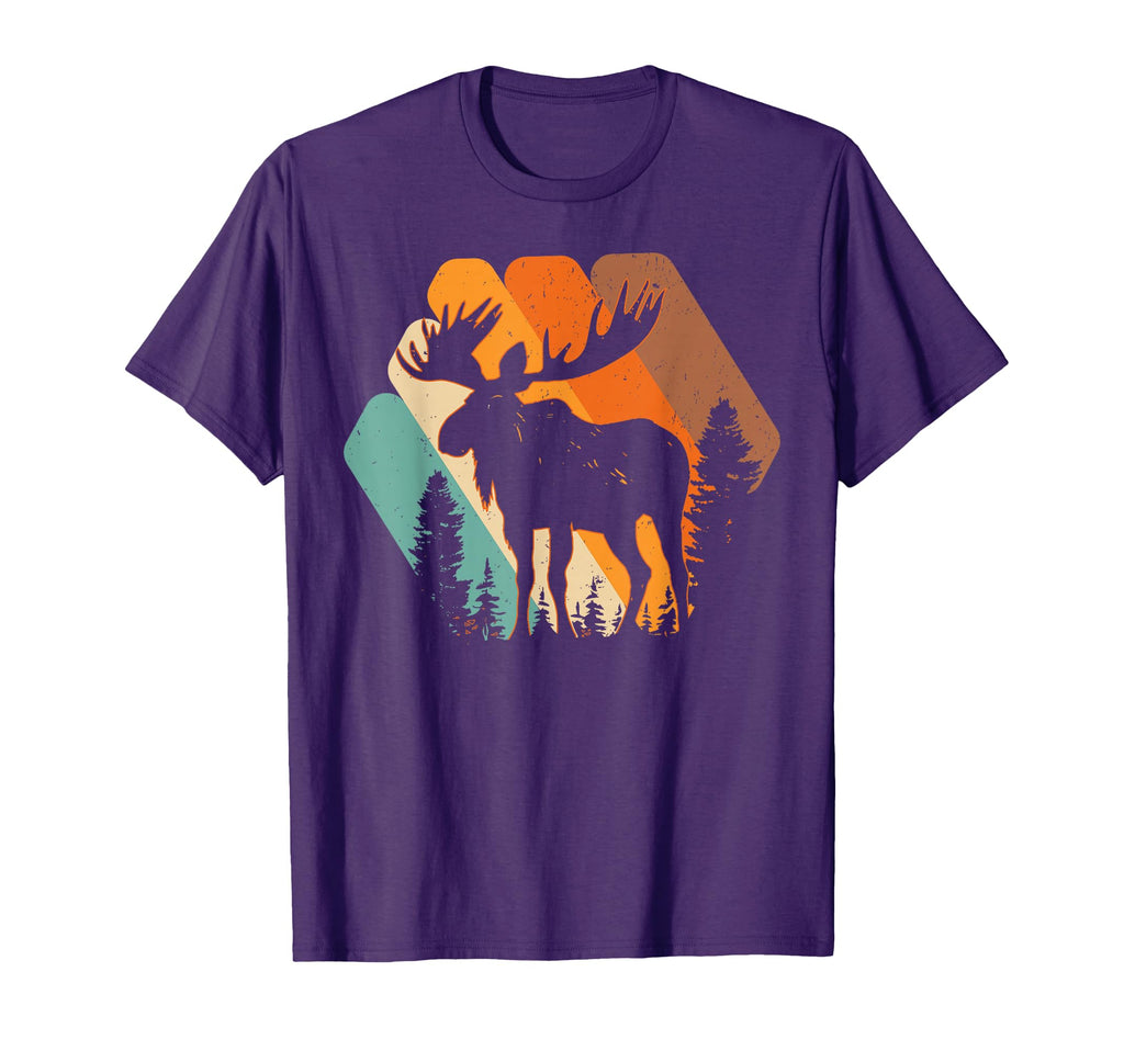 Sunset Moose Animal Nature Travel T-Shirt - Novelty Apparel Unisex - T-Shirt, Sweatshirt, Hoodie