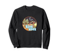 Distressed Neon Moon Western Boho Sweatshirt - Minimalist Print for Adults - T-Shirt, Sweatshirt, Hoodie