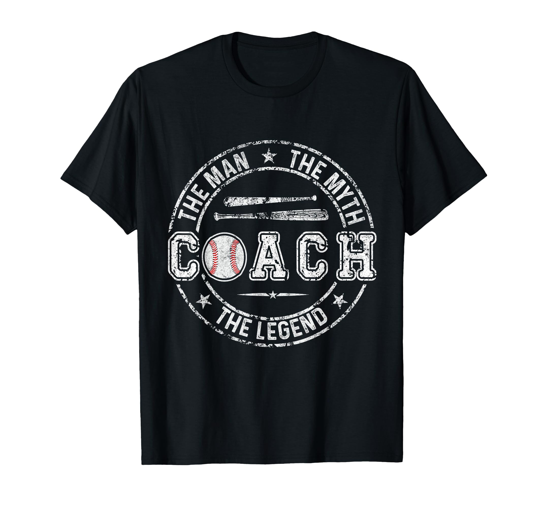 Baseball Coach Coach Myth Legend T-Shirt - Novelty Apparel for Adults - T-Shirt, Sweatshirt, Hoodie