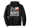 Those Are My Ball Mama Baseball Hoodie - Casual Everyday Wear for Adults - T-Shirt, Sweatshirt, Hoodie