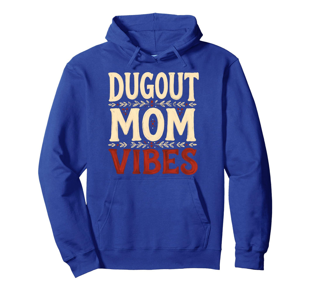 Dugout Mom Vibes Baseball Mom Hoodie - Custom Art Print for Adults - T-Shirt, Sweatshirt, Hoodie