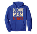 Dugout Mom Vibes Baseball Mom Hoodie - Custom Art Print for Adults - T-Shirt, Sweatshirt, Hoodie