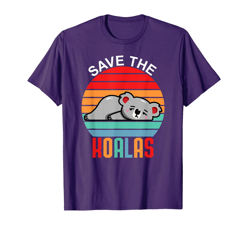 Save Koalas Sleeping Koala Sunset T-Shirt - Novelty Apparel for Adults - T-Shirt, Sweatshirt, Hoodie