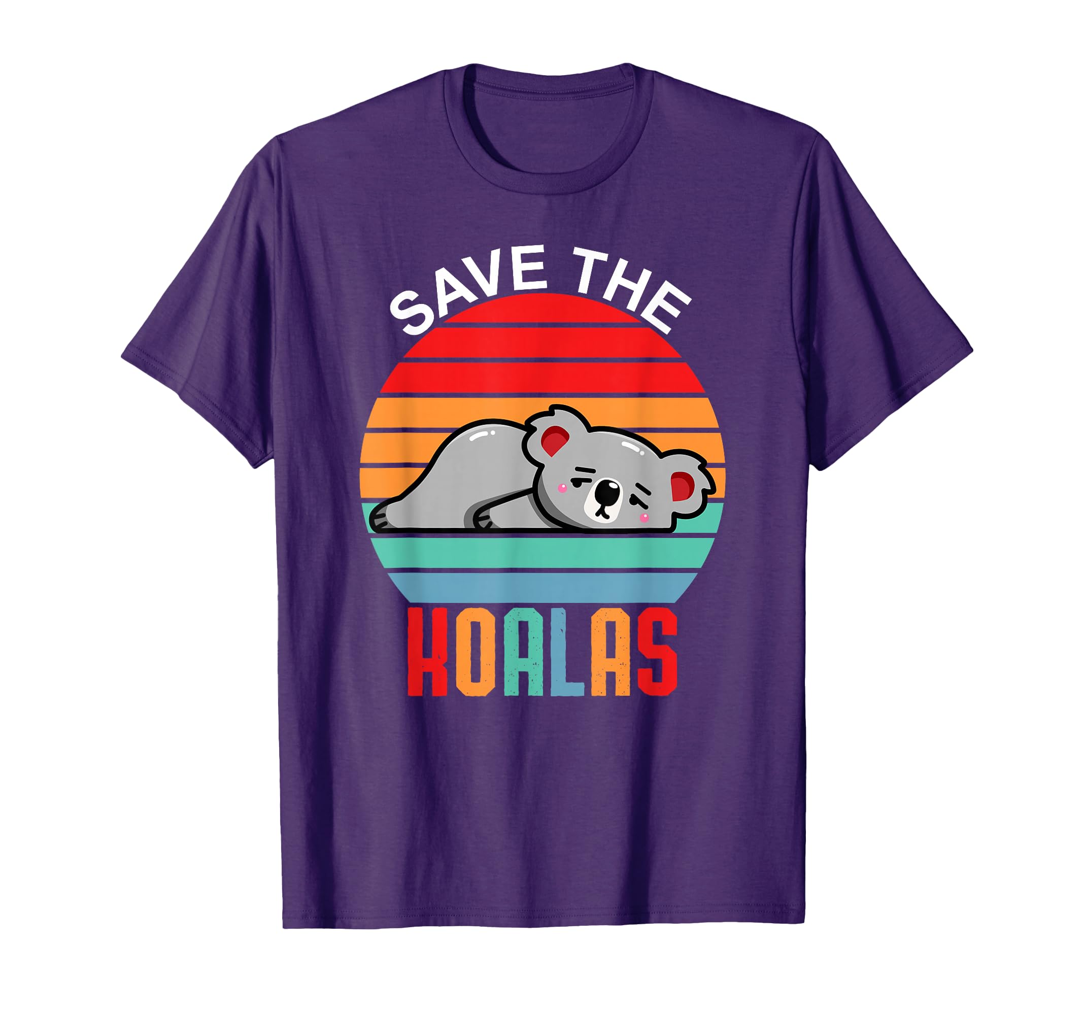 Save Koalas Sleeping Koala Sunset T-Shirt - Novelty Apparel for Adults - T-Shirt, Sweatshirt, Hoodie