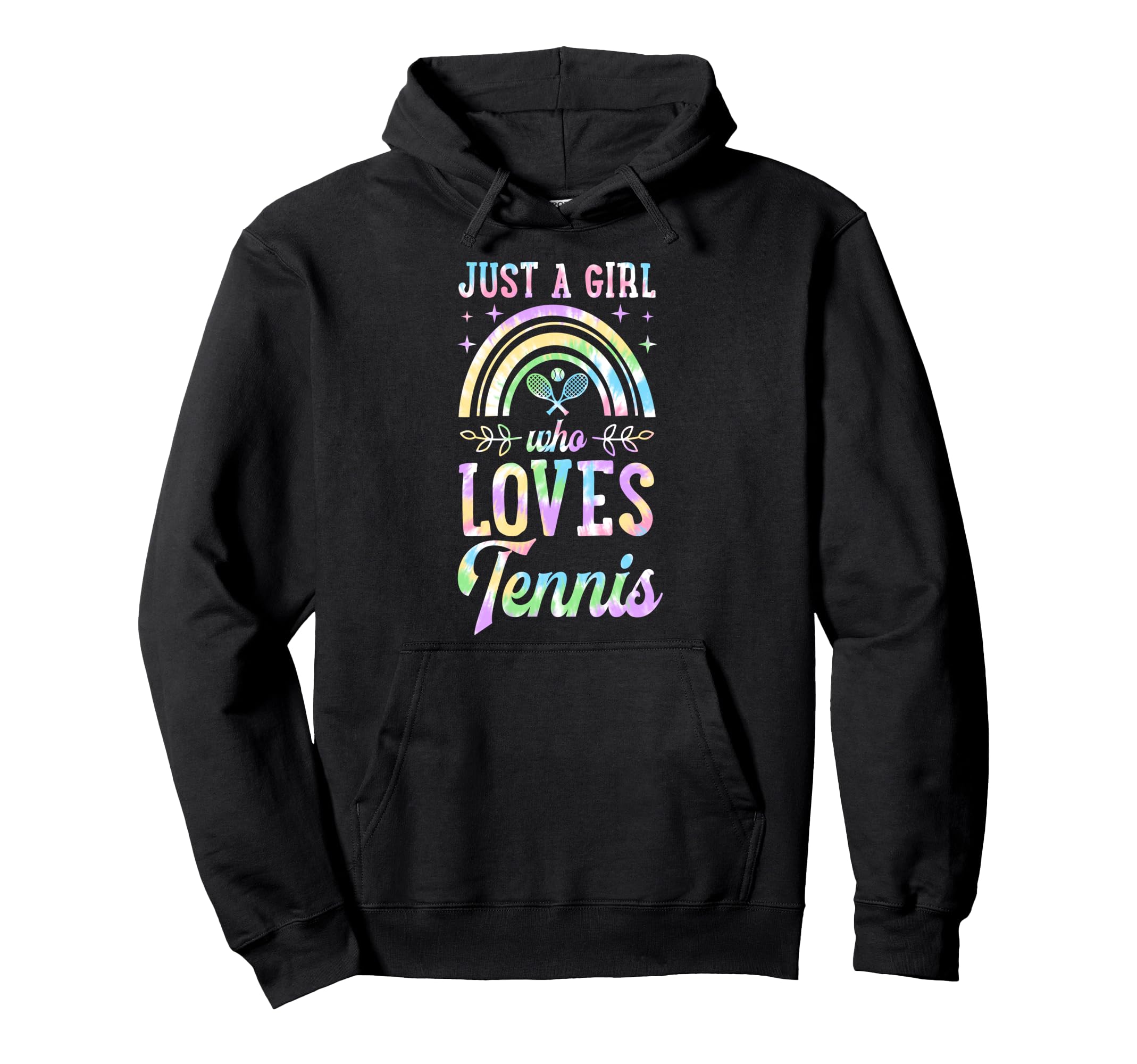 Just Who Loves Tennis Bohemian Rainbow Hoodie - Aesthetic Graphic Unisex - T-Shirt, Sweatshirt, Hoodie
