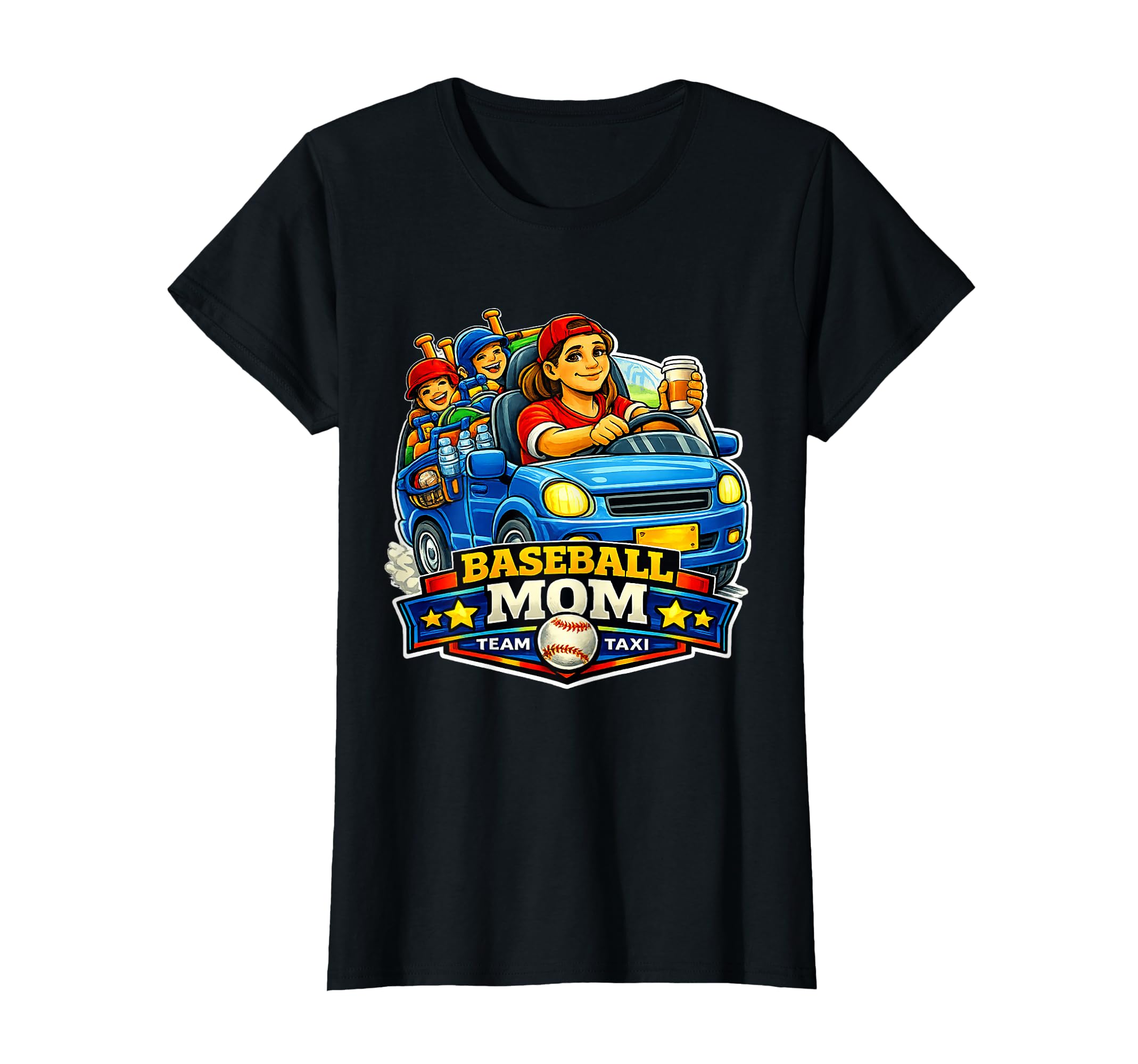 Baseball Mom Team Taxi Funny Game T-Shirt - Fun Novelty Design Men Women - T-Shirt, Sweatshirt, Hoodie