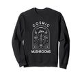 Cosmic Mushrooms Moon Celestial Boho Sweatshirt - Graphic Print Men Women - T-Shirt, Sweatshirt, Hoodie