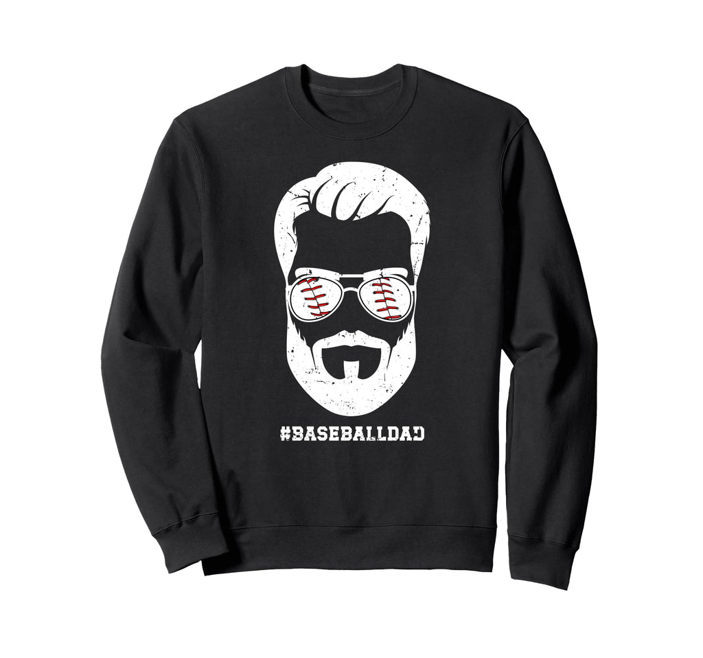 Baseball Dad Beard Dad Baseball Sweatshirt - Trendy Graphic for Adults - T-Shirt, Sweatshirt, Hoodie