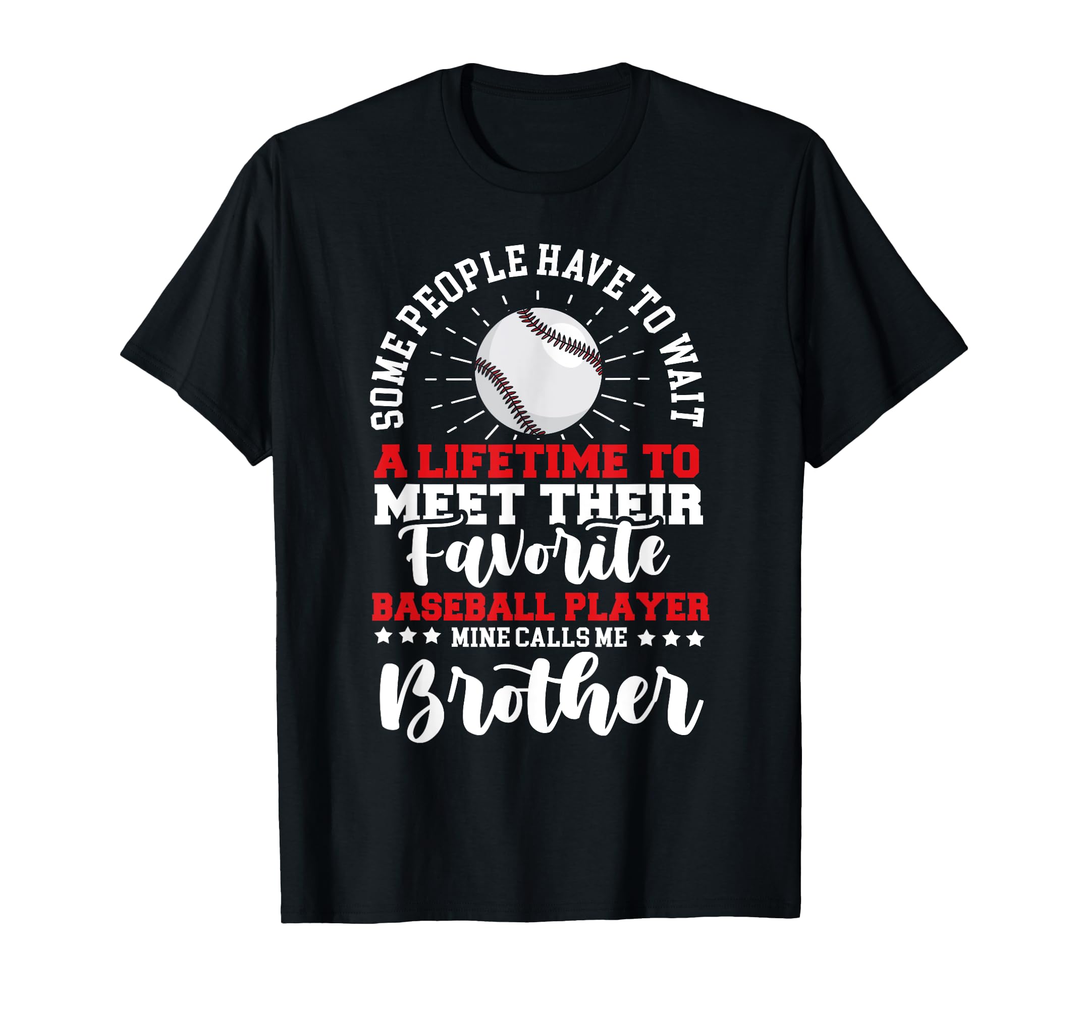 Baseball Player Brother Siblings T-Shirt - Graphic Print for Adults - T-Shirt, Sweatshirt, Hoodie